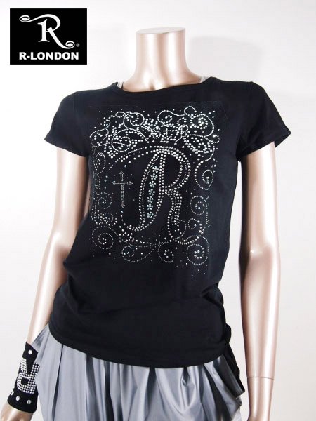 ◎新商品☆R-LONDON☆ シャイニー Ｒ＆クロス Ｔシャツ - R-LONDON