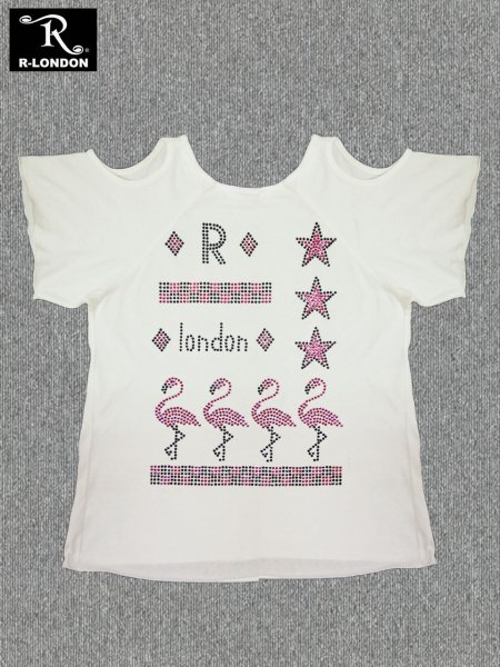 ◎新商品★R-LONDON★ フラミンゴ　 ホーリングオーバーTシャツ　（Ｂタイプ　ホワイト）　 - 　R-LONDON オフィシャルサイト