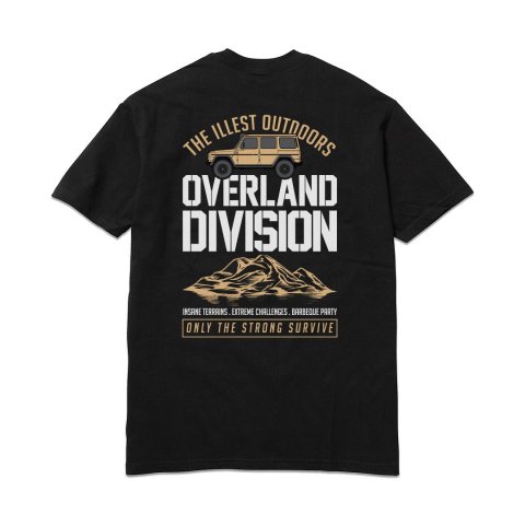  illest  OVERLAND DIVISION S/S TEE BLACK