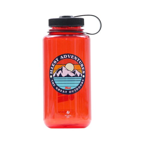  illest  OVERLAND DIVISION WATER BOTTLE RED