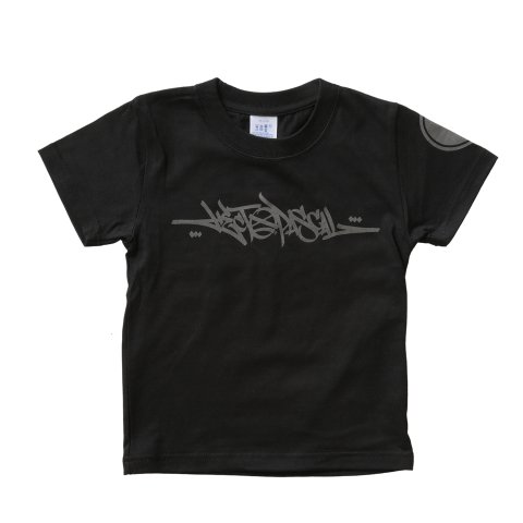  Hectopascal 2022  LOGO KIDS Tシャツ ブラック/リフレクター 