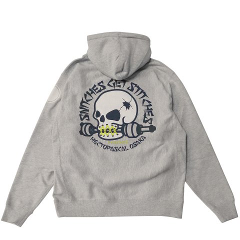 HECTOPASCAL STITCHES HOODIE /HEATHER GRAY