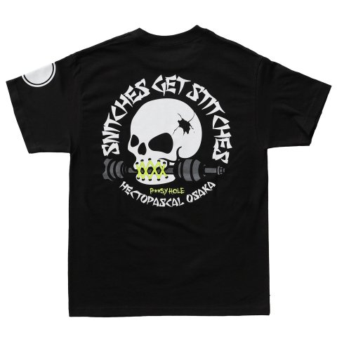 HECTOPASCAL STITCHES TEE/BLACK