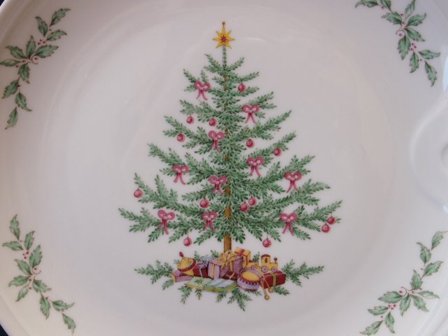 クリスマスツリーのデザートプレート - アンティーク食器と雑貨のお店
