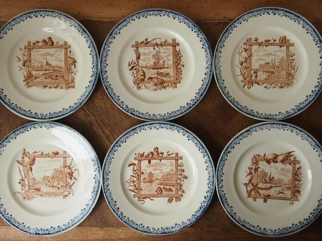 サラン　鳥がいる風景が素敵なディナープレート サラン 鳥がいる風景が素敵なディナープレート - メルカリ