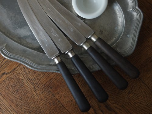 黒檀ハンドルのナイフ - アンティーク食器と雑貨のお店 lincs 