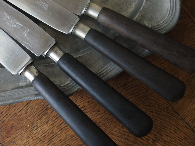 黒檀ハンドルのナイフ - アンティーク食器と雑貨のお店 lincs 
