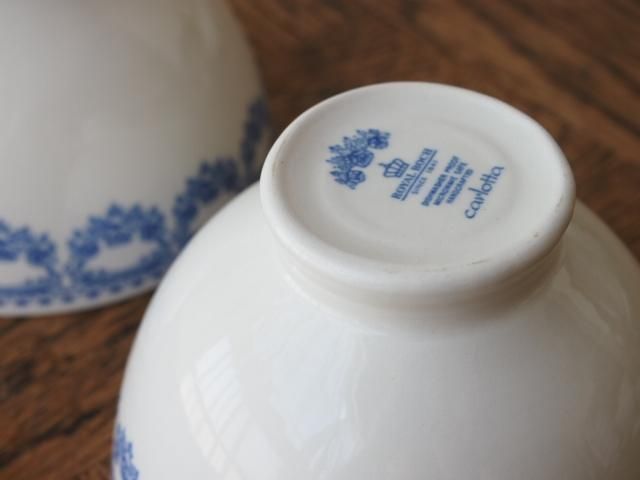 ロイヤルボッホ サキソニー柄 カフェオレボウル バターケース