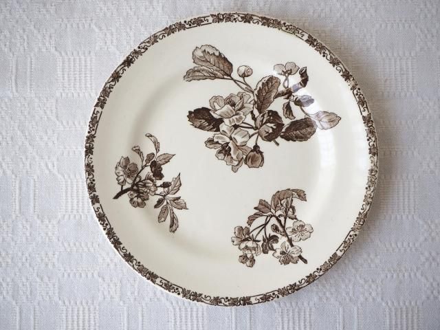 桜のような枝花のデザートプレート - アンティーク食器と雑貨の