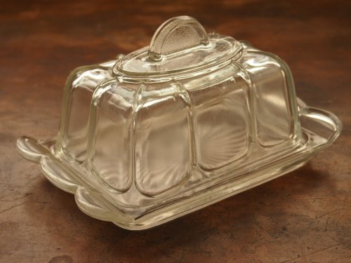 ガラスのバターケース - アンティーク食器と雑貨のお店 lincs