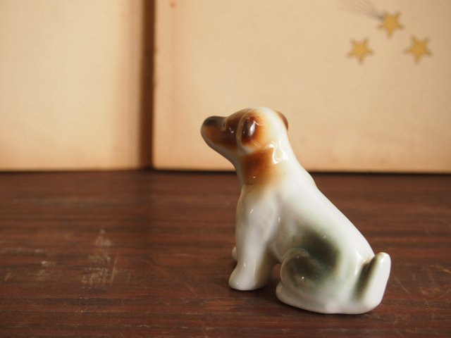 犬の陶器置物 - アンティーク食器と雑貨のお店 lincs.［リンクス