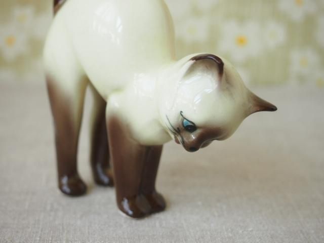 Lenox 】レノックス 白ネコと蝶のフィギュリン -ヴィンテージ
