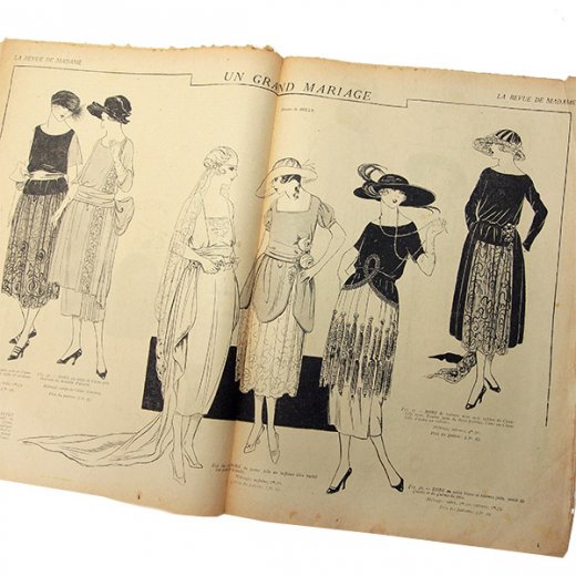 フランス La mode madame 1920年 アンティーク モード誌【No.65】【画像6】