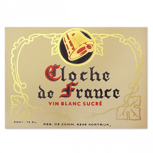 フランス　ヴィンテージ　リキュールラベル【Gloche de france】【画像1】