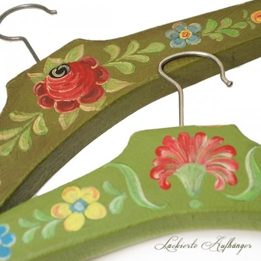 ドイツ ヴィンテージ ハンガー2本セット【flower】 - フランス