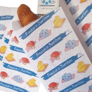 ドイツ マルシェ袋 マルシェ袋 ドイツ 海外市場の紙袋（生鮮食品）５枚セット