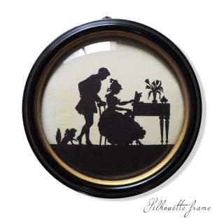 送料無料】USA 1930年代 シルエット ラウンドフレーム C&A RICHARDS