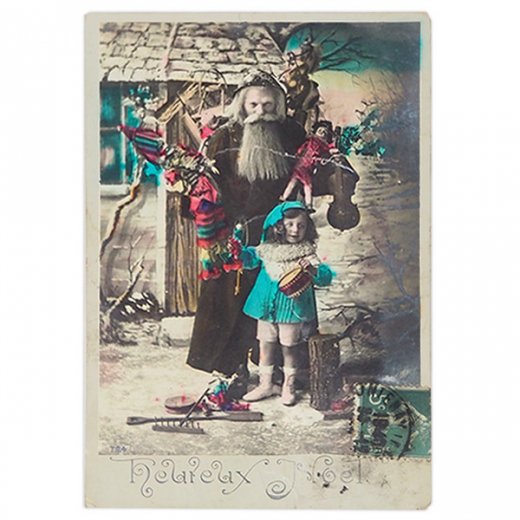 フランス 1900年初頭 アンティーク クリスマス ポストカード 