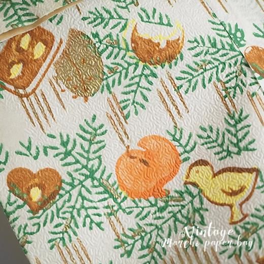 マルシェ袋 60年代 クリスマス ヴィンテージ【単品販売】ドイツ