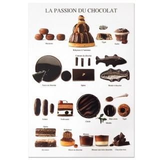フランス ポストカード（LA PASSION DU CHOCOLAT〜情熱のチョコレート)
