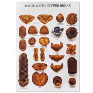 フランス ポストカード（PAUSE CAFÉ〜コーヒーブレイク)