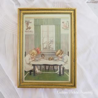 プチポアン絵画　アンティーク プチポアン絵画 アンティーク