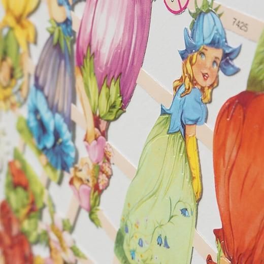 ドイツ クロモス【M】(花の妖精) - スクラップブッキング・コラージュ