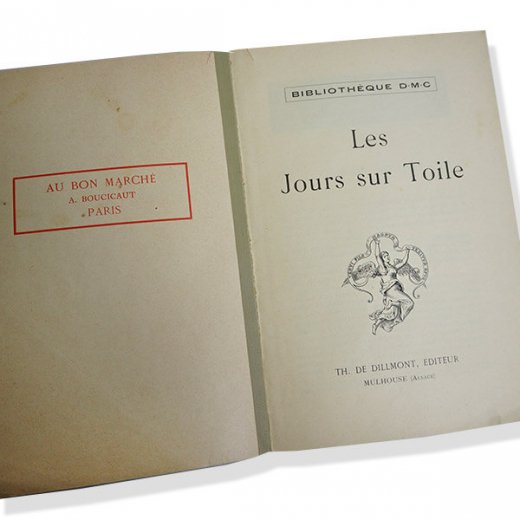 フランス 1930年 D.M.C. 刺繍図案 ドロンワークアンティーク本 LES 