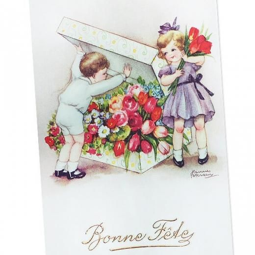フランス ポストカード バラ チューリップ Box Bonne Fete D 海外 絵葉書 輸入雑貨 Zakka Minimini フランス ポストカード バラ チューリップ Box Bonne Fete D 海外 絵葉書 輸入雑貨 Zakka Minimini