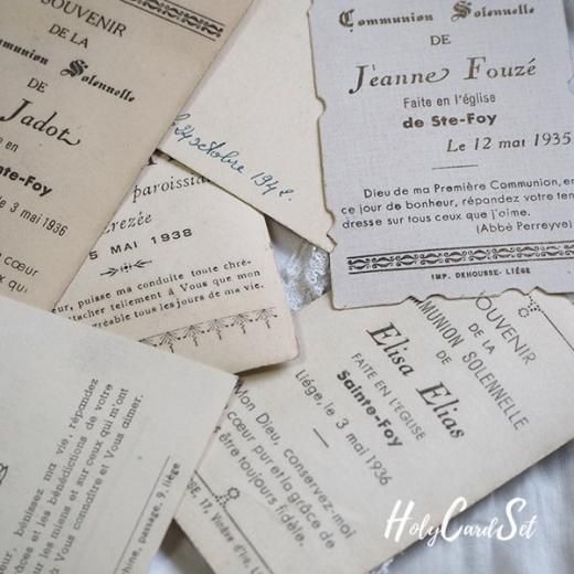 フランス蚤の市より 1930年代 アンティーク 教会 ホーリーカード