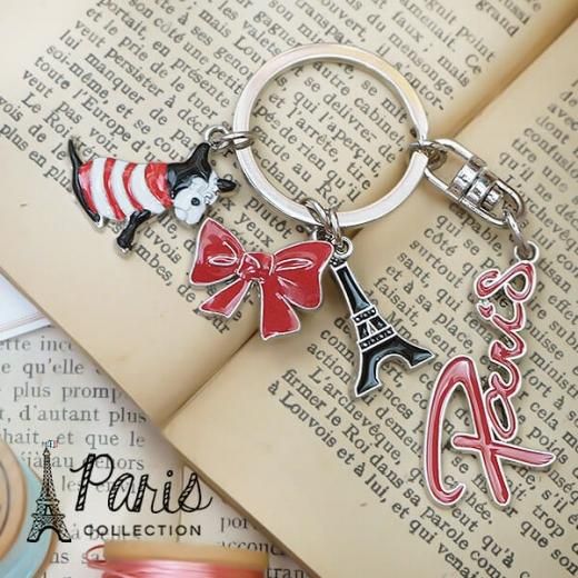 フランス雑貨★フレンチキーホルダー大量100個セット★ワイン　エッフェル塔など お得なセット販売】フランスお土産 エッフェル塔キーホルダー3