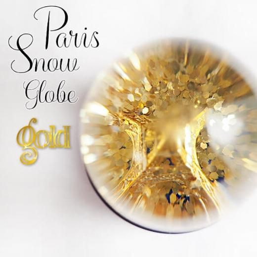 フランス スノードーム 【Gold】スノーグローブ エッフェル塔 お フランス スノードーム 【Gold】スノーグローブ エッフェル塔 お