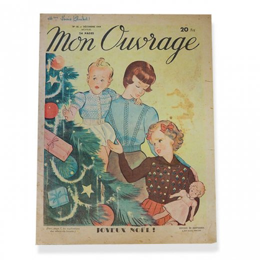 フランス ビンテージ雑誌 Mon Ouvrage 1949年 12月号（私の作品）