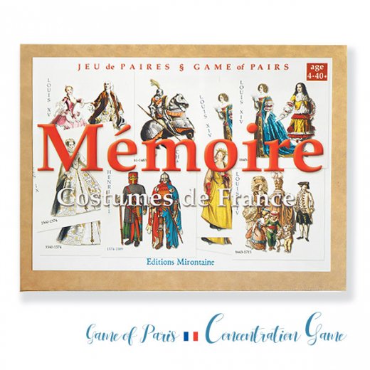 フランス 記憶力 カードゲーム メモワール【フランスの衣装】13世紀