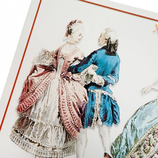 フランス ポストカード 【ヴィクトリアン朝 ルイ16世時代 1777年衣装