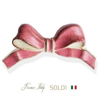 イタリア、フィレンツェ、ソルディ社のリボントレー イタリア製 SOLDIソルディリボンオーバルトレイ トレー ゴールド