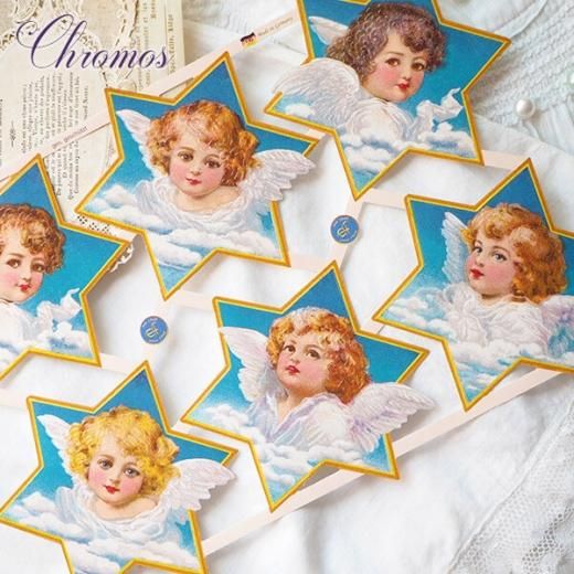クロモス　ドイツ製　まとめ売り　22枚 ドイツ クロモス【M】花と数字 - ドイツ クロモス 輸入雑貨
