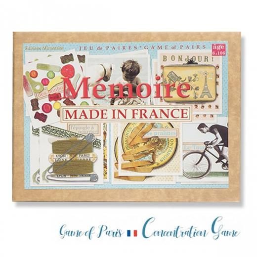 フランス 記憶力 カードゲーム メモワール Made In France Editions Mirontaine エディション ミロンテーン社