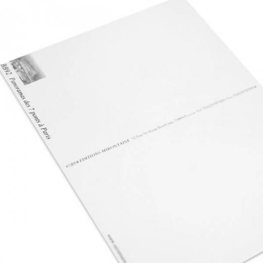 フランス 封筒付きポストカード 【エッフェル塔とセーヌ川に