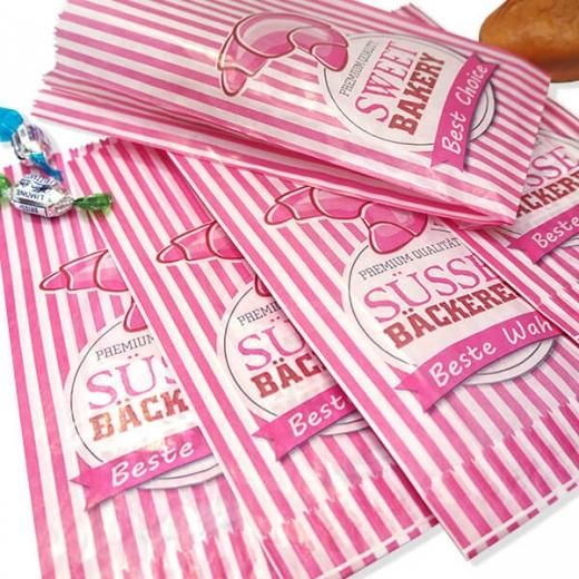 マルシェ袋 ドイツ 海外市場の紙袋（スイートベーカリー）5枚