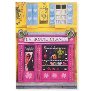 マリア様 雑貨 フランス ポストカード パリのお店シリーズ（La Bonne Chance)