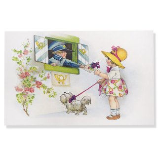 スミレモチーフ フランス ポストカード  （fleurs printanieres）