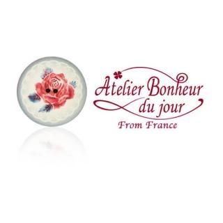 フランス輸入ボタン アトリエ ボヌール ドゥ ジュール バラのボタン 三輪 フランス輸入ボタン アトリエ ボヌール ドゥ ジュール バラのボタン 三輪