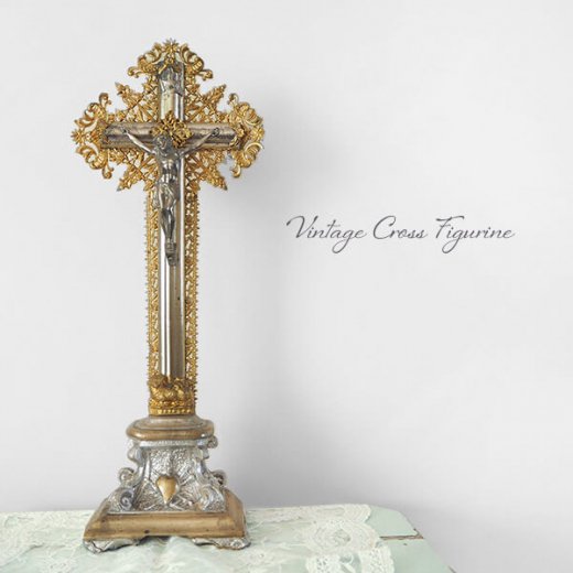 人気満点 6 フランス ブロンズ 十字架 キリスト ロザリオ クリスマス