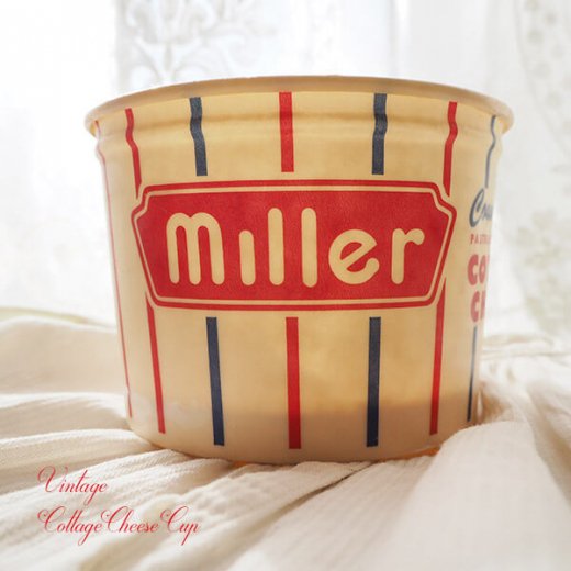 1950年代 デッドストック カッテージチーズカップ 【miller】