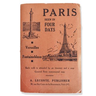 蚤の市　雑貨 フランス蚤の市より 1954年 パリ市内 ガイドブック （ヴィンテージ本）