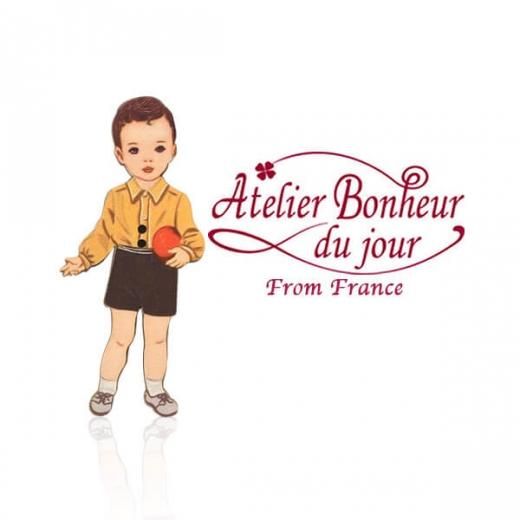 フランス輸入ボタン アトリエ ボヌール ドゥ ジュール 黄色い服の男の子 フランス輸入ボタン アトリエ ボヌール ドゥ ジュール 黄色い服の男の子