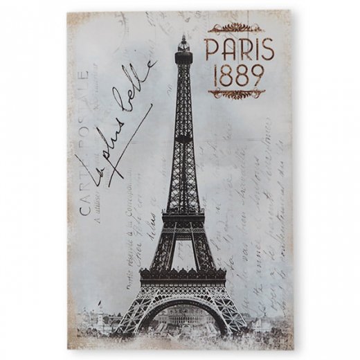  フランス エッフェル塔 モノクロ ポストカード PARIS 1889