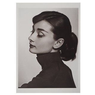 フレンチ ポストカード オードリー・ヘップバーン 横顔 （Audrey Hepburn）