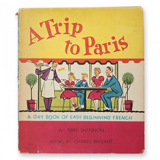 USA 1959年 フランス語→英語 フレーズ絵本 A trip to Paris